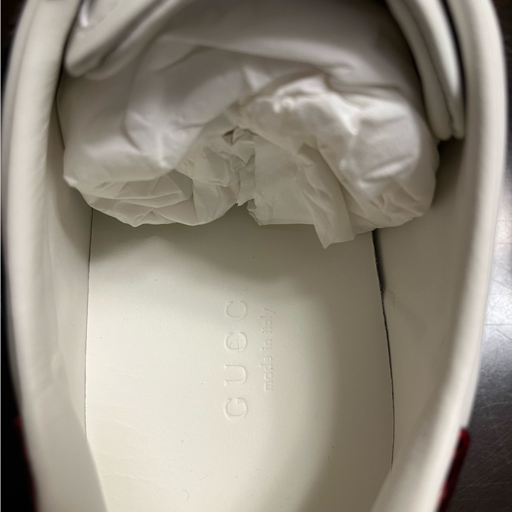 New Gucci Ace Embroidered Floral Sneaker Shoes Size 38.5 / US 8.5 - Picture 14 of 16